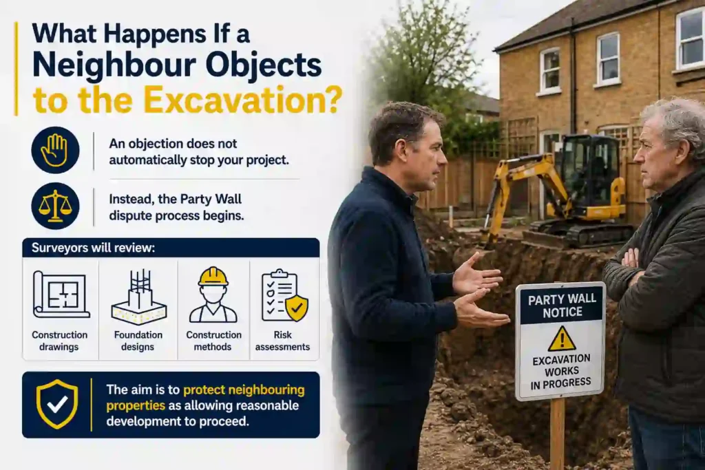 The Complete Guide to Section 6 Excavation Notices 3 What Happens If a Neighbour Objects to the Excavation Guildford